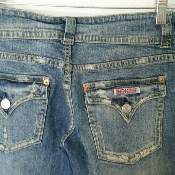 Hudson Distressed Boot Cut Jeans EUC Size 27 B3 - Picture 4 of 8